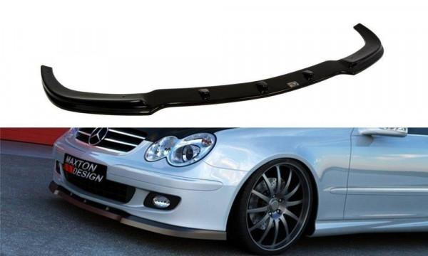 Front Ansatz für MERCEDES CLK W209 Facelift FÜR Serie schwarz Hochg...