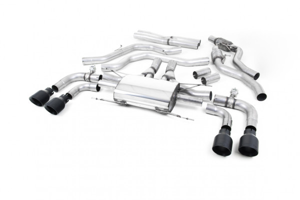 Milltek SSXAR007 Cat-back Quad 100mm GT100 - Alfa Romeo Giulia Quad...