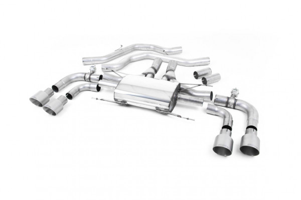 Milltek SSXAR14 Front Pipe-back Quad 100mm GT100 - Alfa Romeo Giuli...