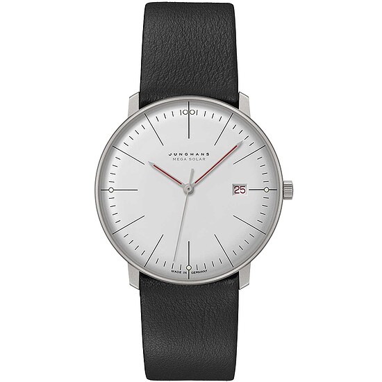 Junghans Mega max bill Solar Bauhaus 059/2326.02 Connected Multifrequenz-Funk-Solarwerk