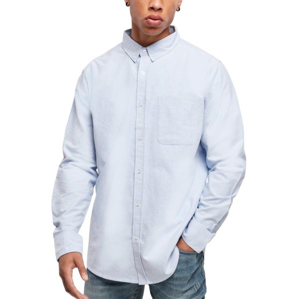 Urban Classics - Basic Oxford Hemd blau / weiß