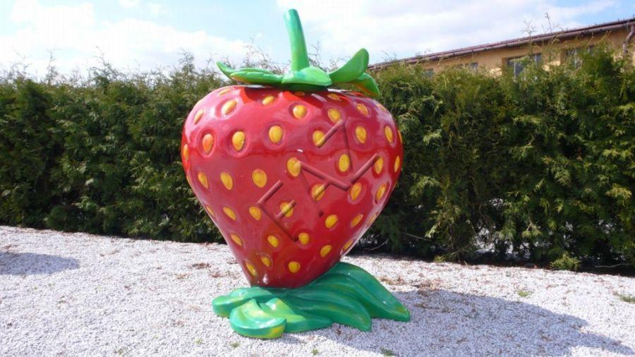 XXL Erdbeere Werbung Aufsteller Figur Garten Dekoration Deko Deko Laden B368