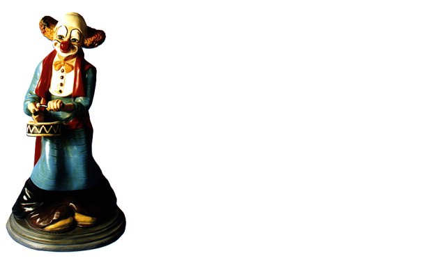 Design Clown Trommler Figur Statue Skulptur Figuren Skulpturen Deko 5012 Comic
