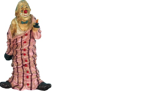 Design Clown schlafen Figur Statue Skulptur Figuren Skulpturen Dekoration 5018