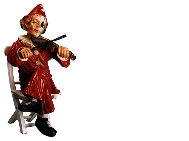 Design Clown-Fiedler Figur Statue Skulptur Figuren Skulpturen Dekoration 5005
