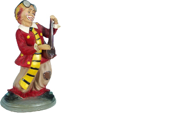 Design Clown Figur Statue Skulptur Figuren Skulpturen Dekoration 5006 49cm Neu