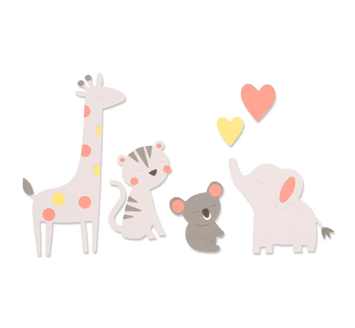 Sizzix Bigz Stanzschablone 'Zoo Friends'