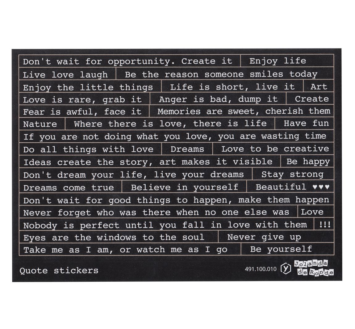 Sticker 'Zitate', A5