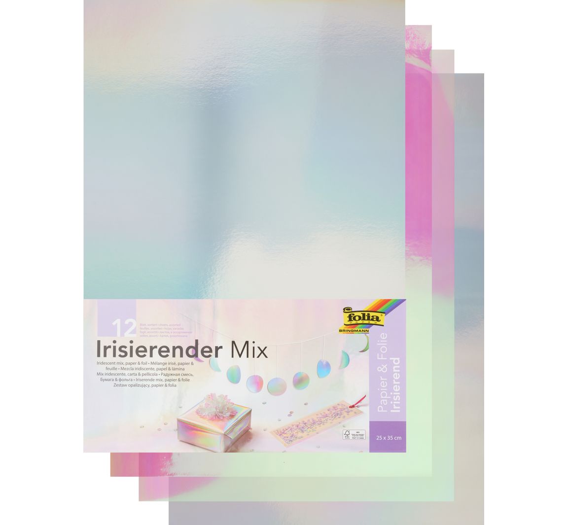 Papier- und Folienmix 'Irisierend'