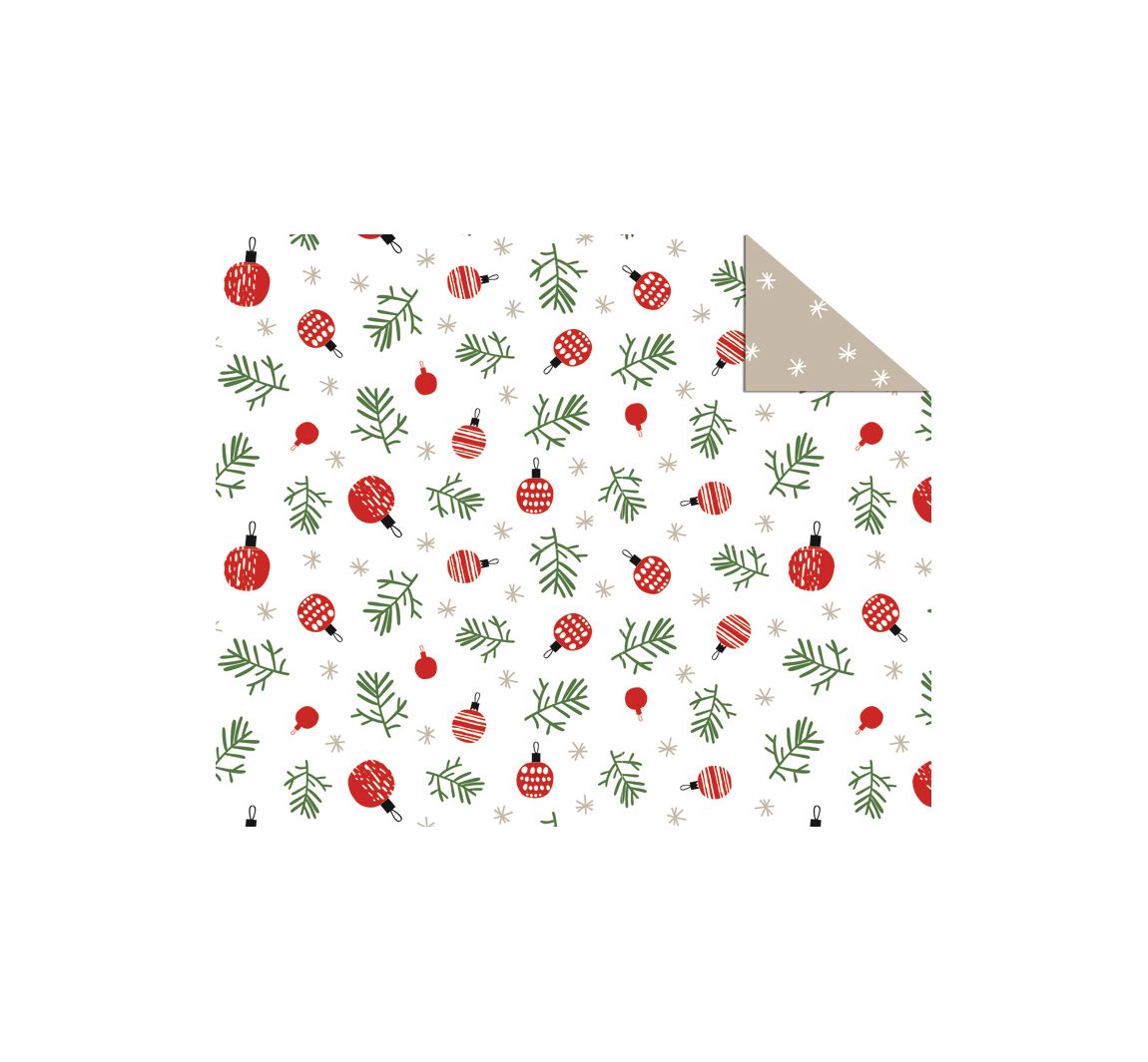 Motiv-Fotokarton 'Weihnachtskugeln'