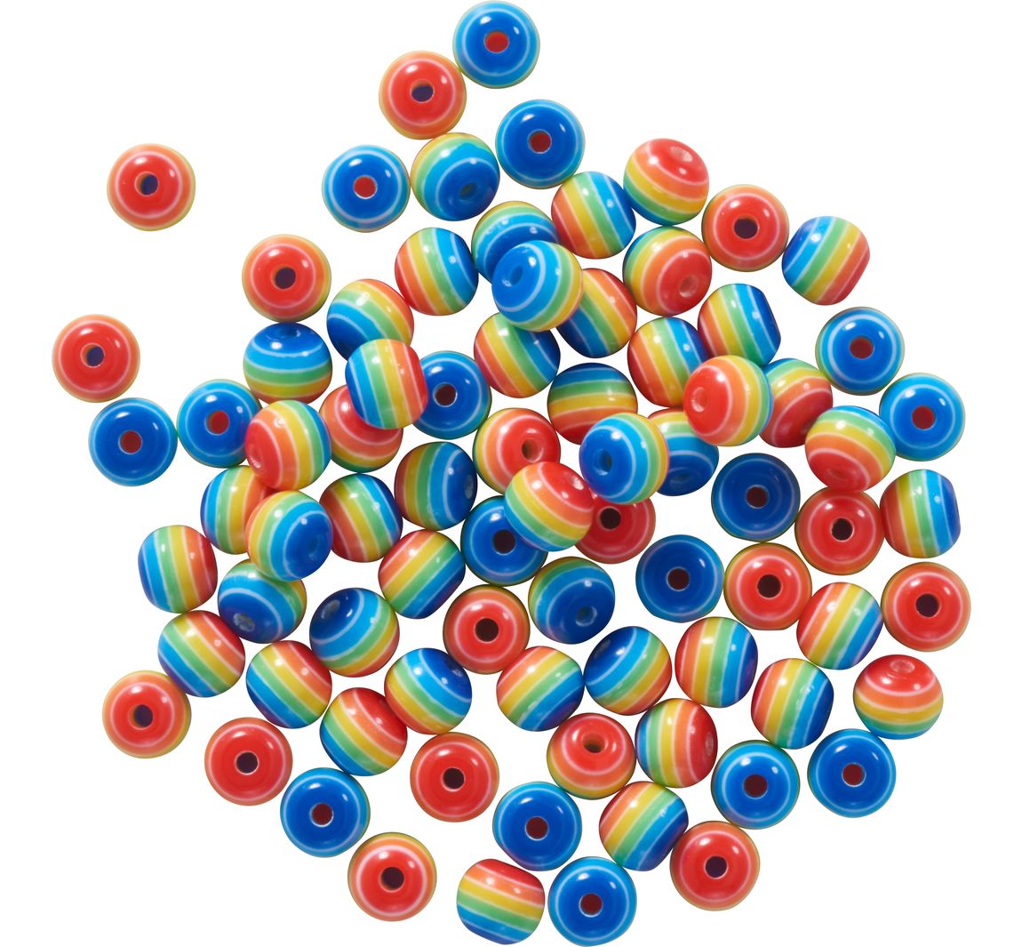 itoshii Perlen-Set 'Regenbogen', 6 mm
