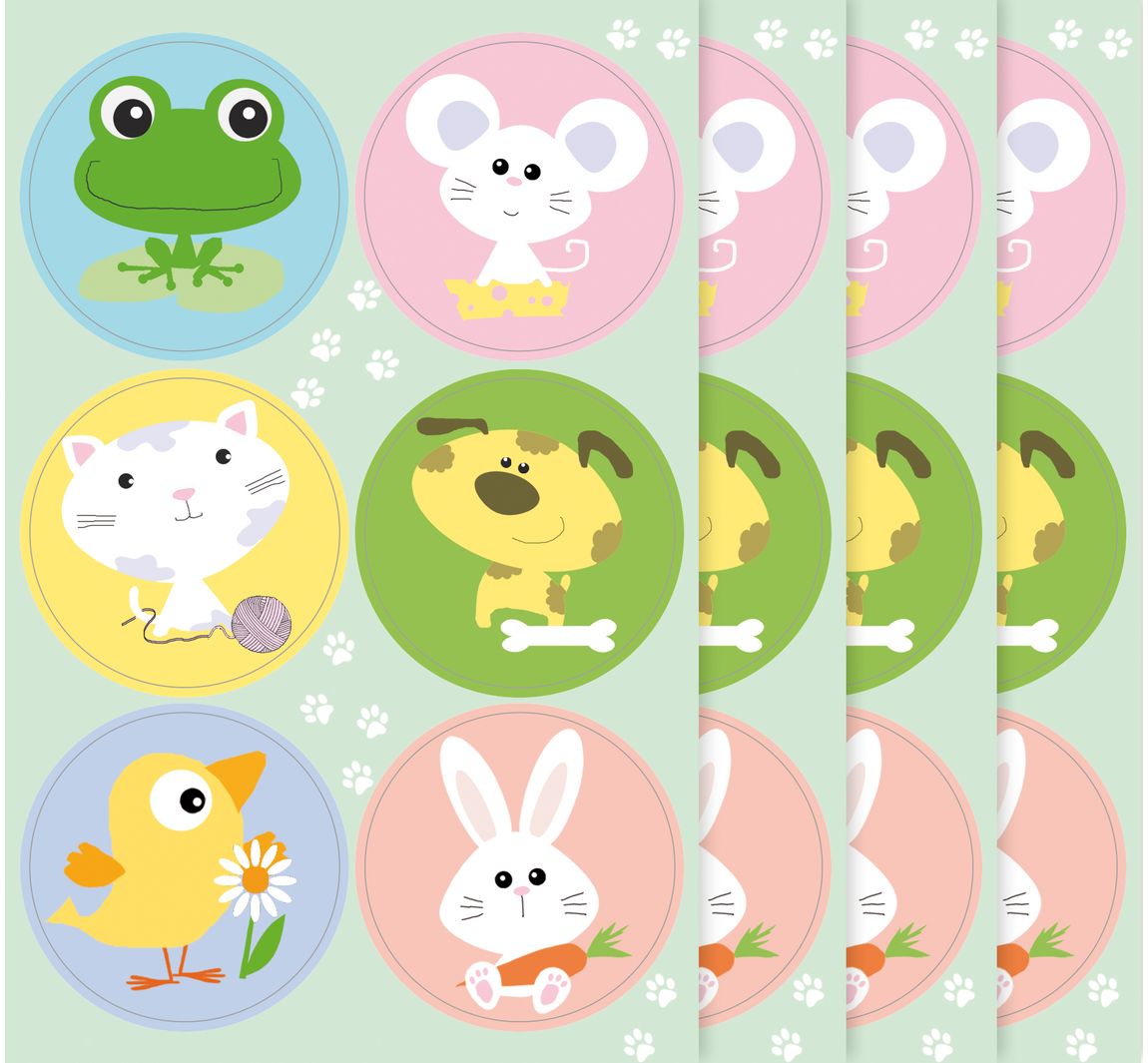 Sticker 'Spring Animals'