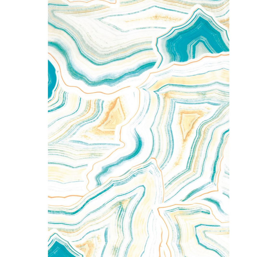 Décopatch-Papier 'Marmor-Lagune'