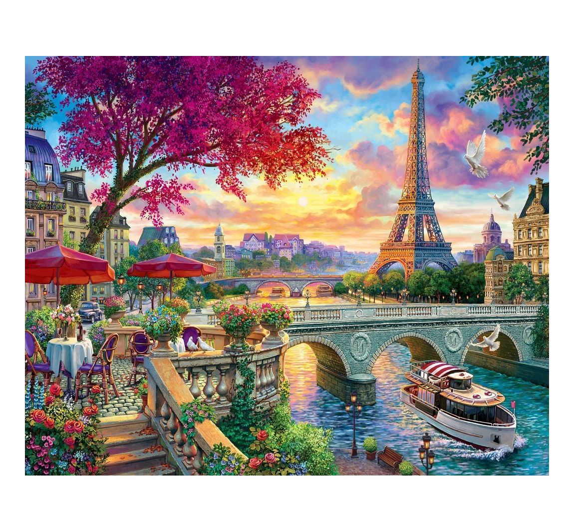 Malen nach Zahlen 'Abendessen an der Seine'