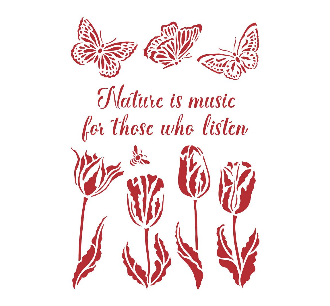 Schablone 'Nature is Music...'