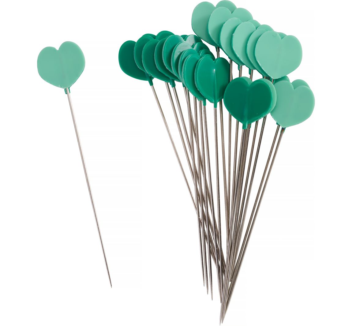 Clover Herzförmige Stecknadeln, für  Bügel- und Maschinen-Näharbeiten, 20 Stück