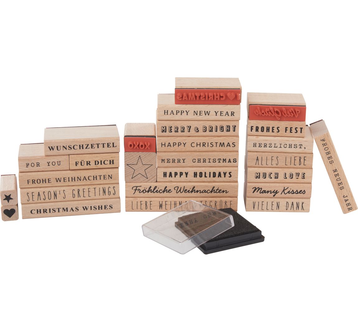 Stempel-Set XL 'Liebe Weihnachtsgrüße'