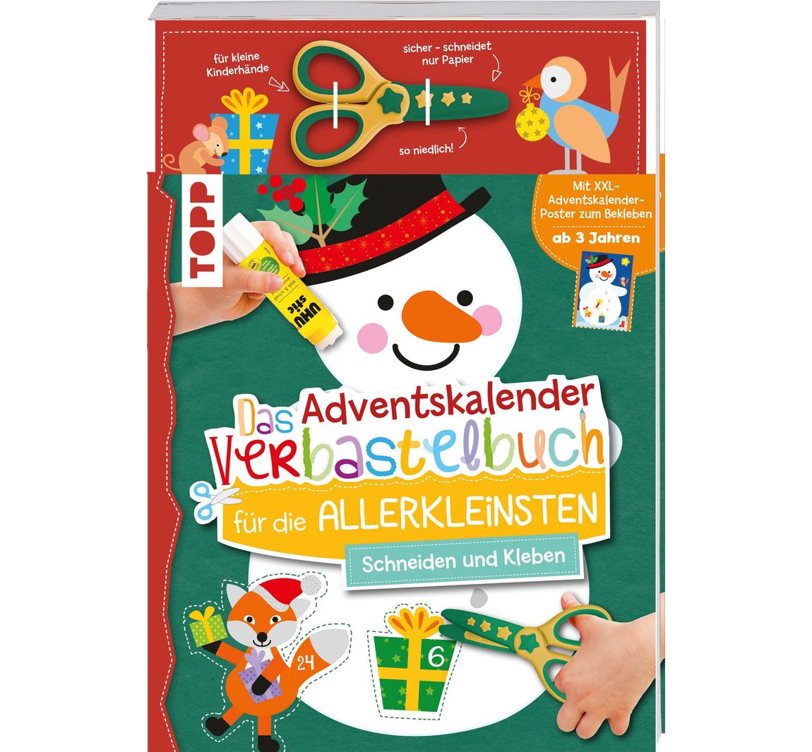 Buch 'Das Adventskalender-Verbastelbuch für die Allerkleinsten. Schneiden und Kl