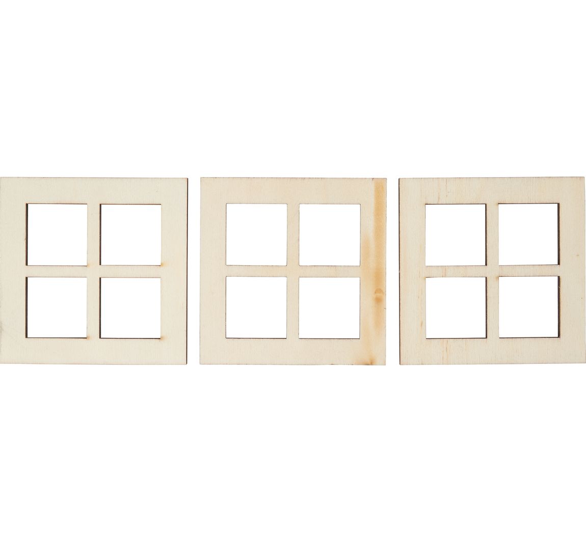 Miniatur Fenster quadratisch 'schmale Tiefe'