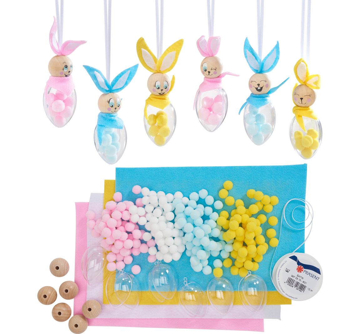 VBS Bastelset Acryleier Hasen