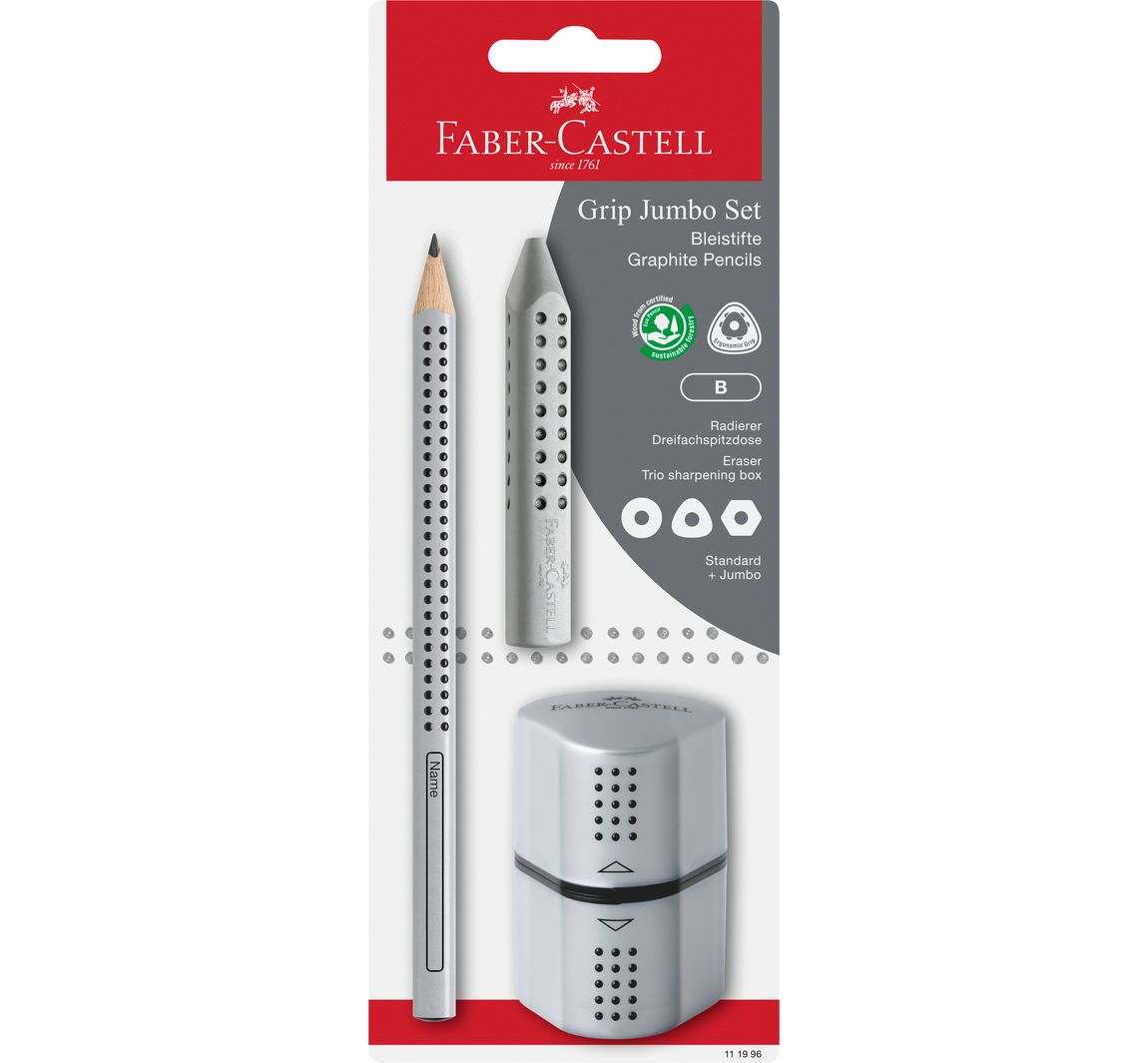 FABER-CASTELL Bleistift-Set 'Jumbo Grip'