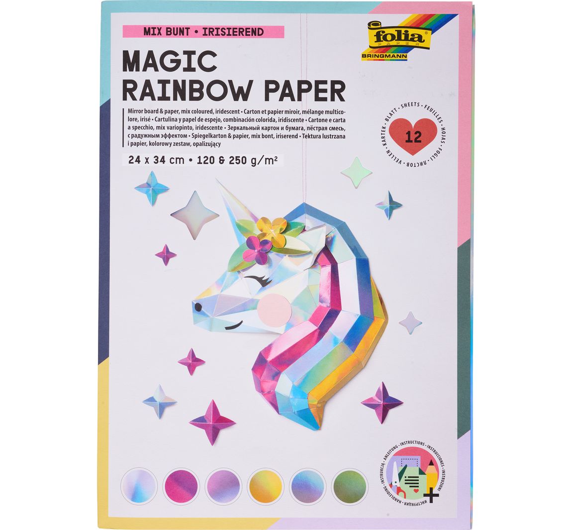 Spiegelkarton und Spiegelpapier-Mix 'Rainbow'