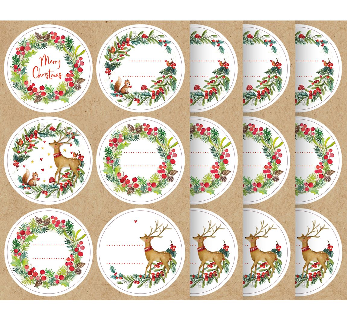 Sticker 'Natural Christmas'