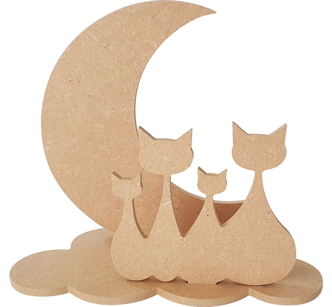 Steckmotiv 'Katzen im Mond'