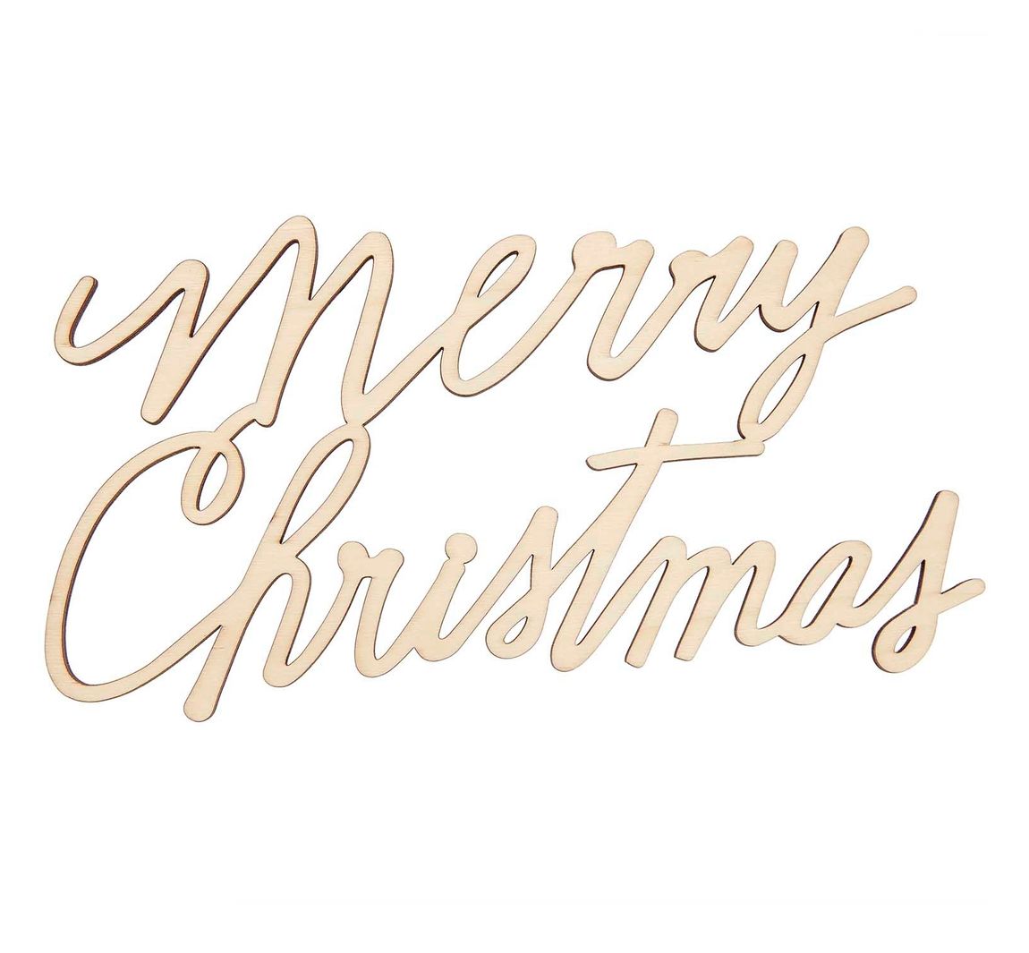 Holzschriftzug 'Merry Christmas'