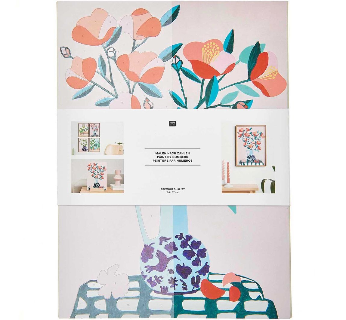 Malen nach Zahlen 'Kamelie'