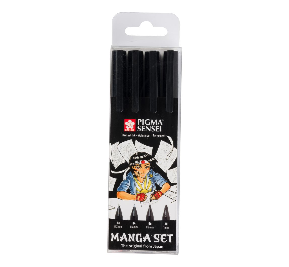 Sakura Pigma Sensei  'Manga Sammlung', 4er-Set