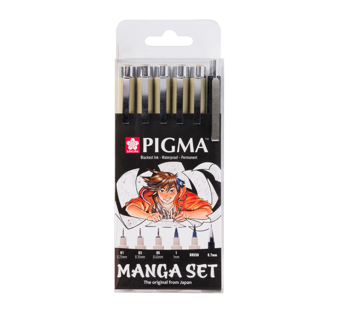 Sakura Pigma Micron 'Manga Sammlung', 6er-Set