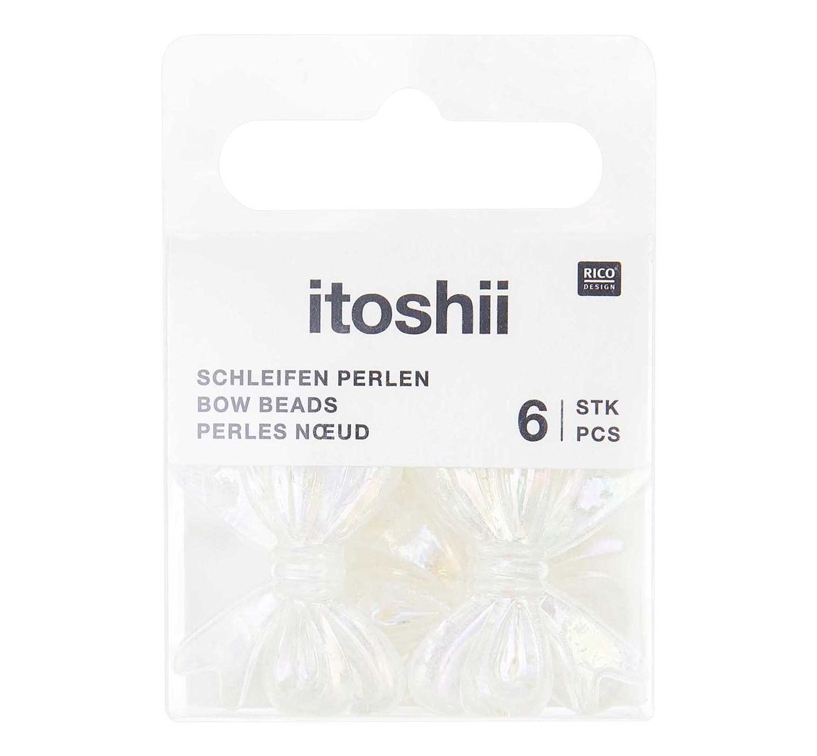 itoshii Perlen-Set 'Schleifen Holografisch'