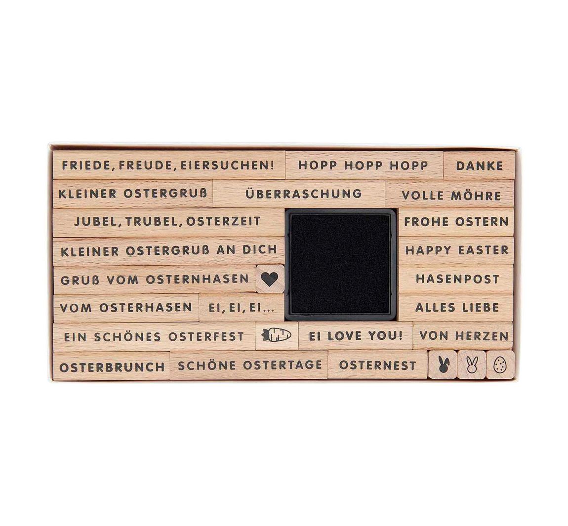 XL Stempel-Set 'Frohe Ostern'