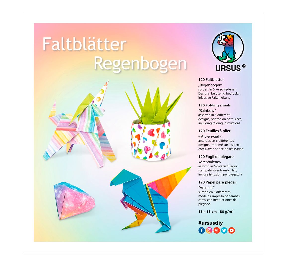 Faltblätter 'Rainbow Collection'