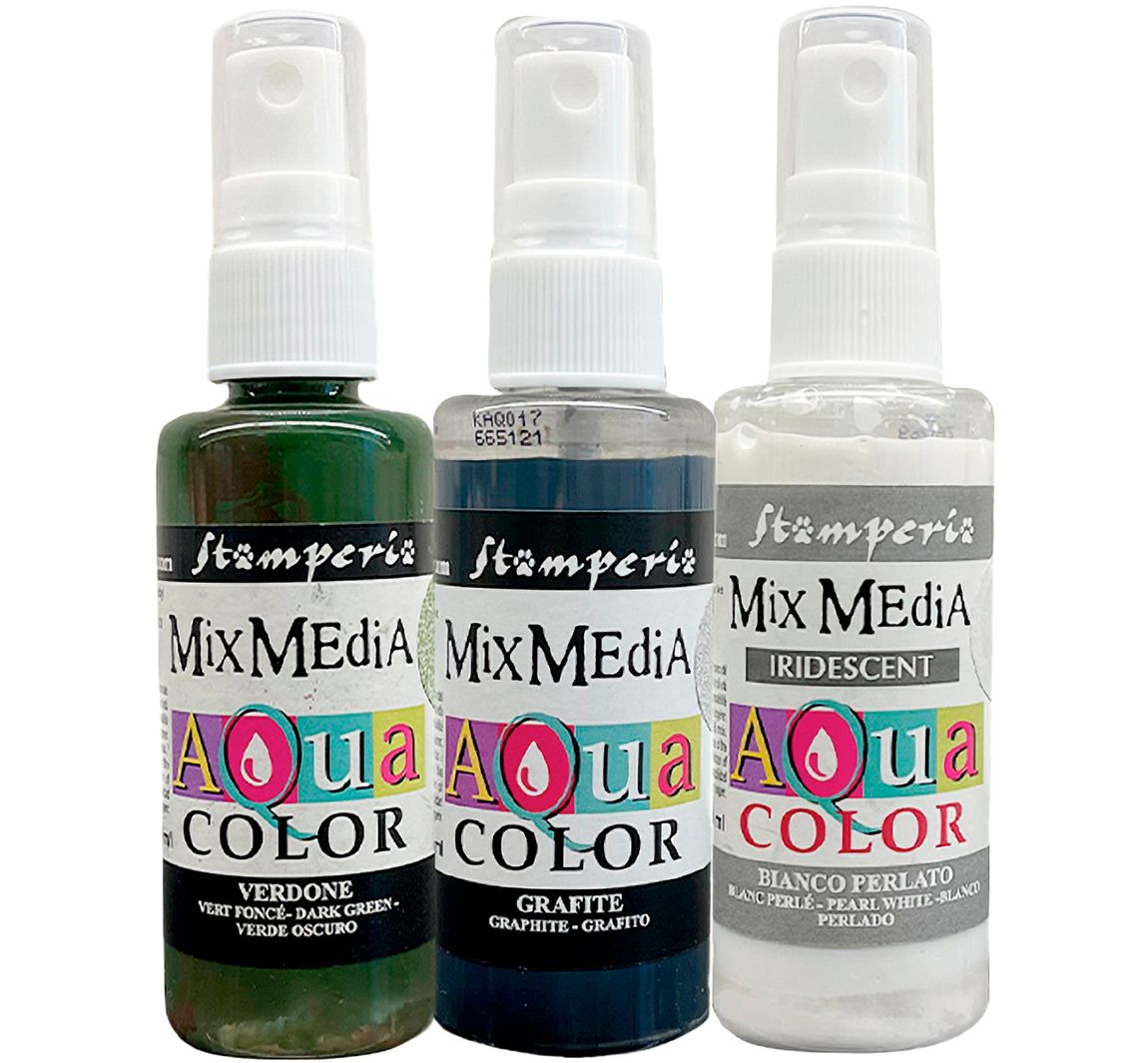 Stamperia Aquacolor 'Gear up for Christmas', 3er-Set