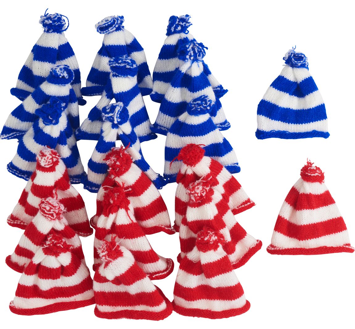 VBS Mützen 'Gestreift', 2 x 10 Stück