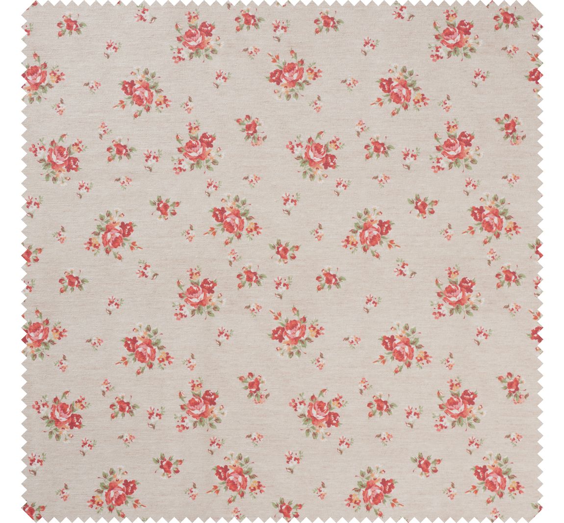 Baumwoll-Stoff 'Rosen', Acryl beschichtet