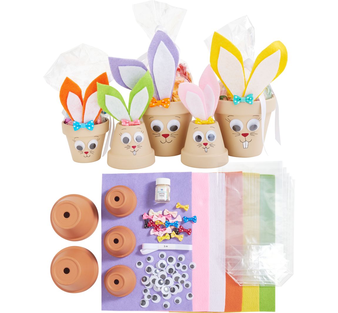 VBS Bastelset 'Tontopf-Hasen'