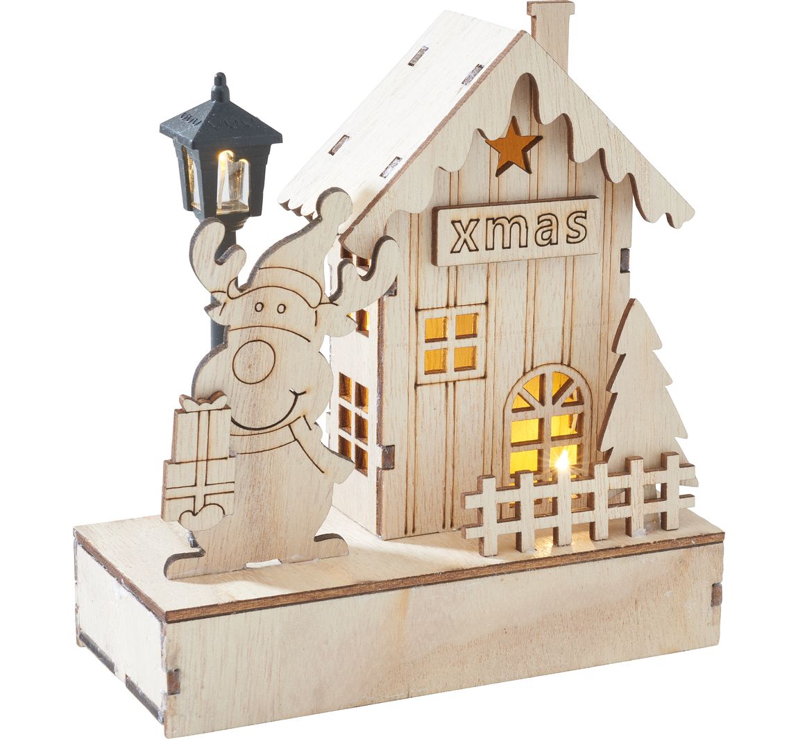 VBS Lichterhaus 'Elch mit Laterne', inkl LED
