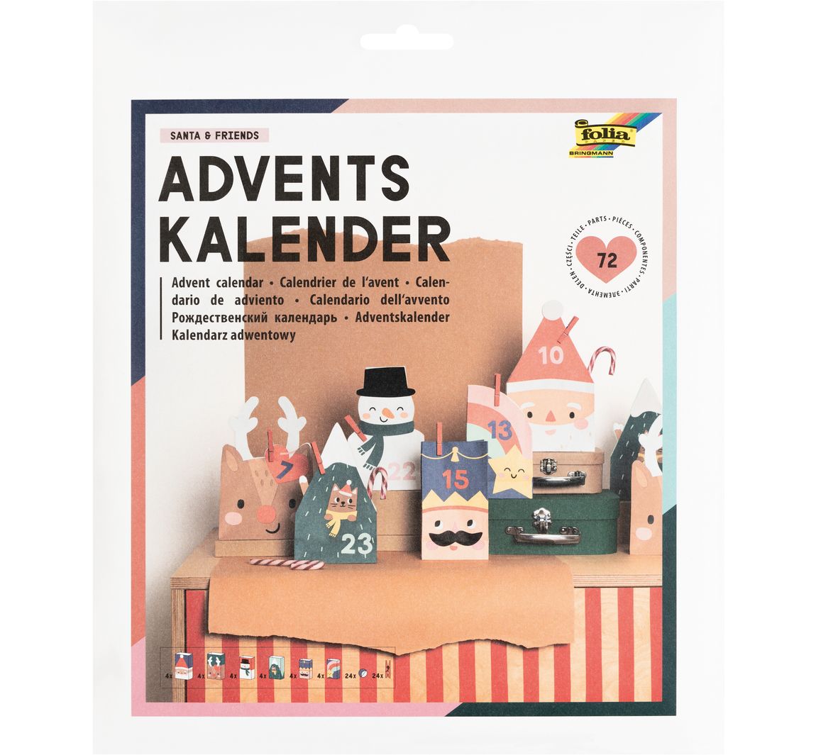 Adventskalender-Set 'Santa & Friends'