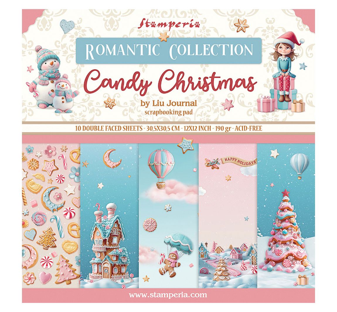 Scrapbook-Block 'Candy Christmas'