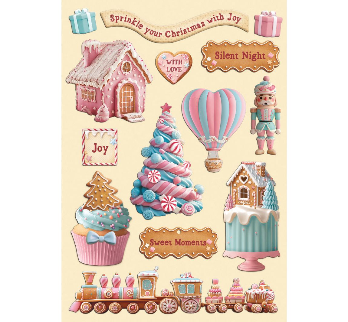 Lasercut-Motive 'Candy Christmas'