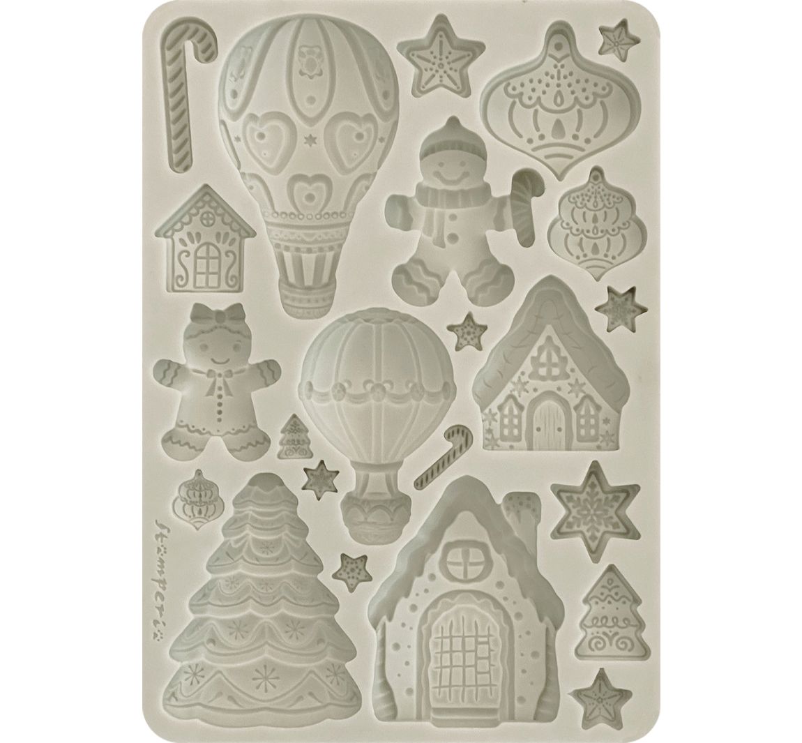 Silikonform A5 'Candy Christmas - Gingerbreads'