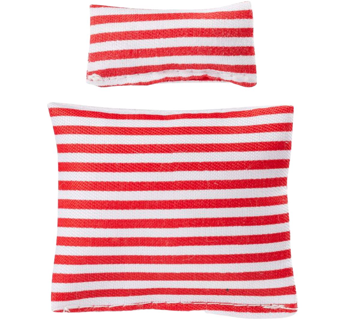 Miniatur Bettdecke und Kissen