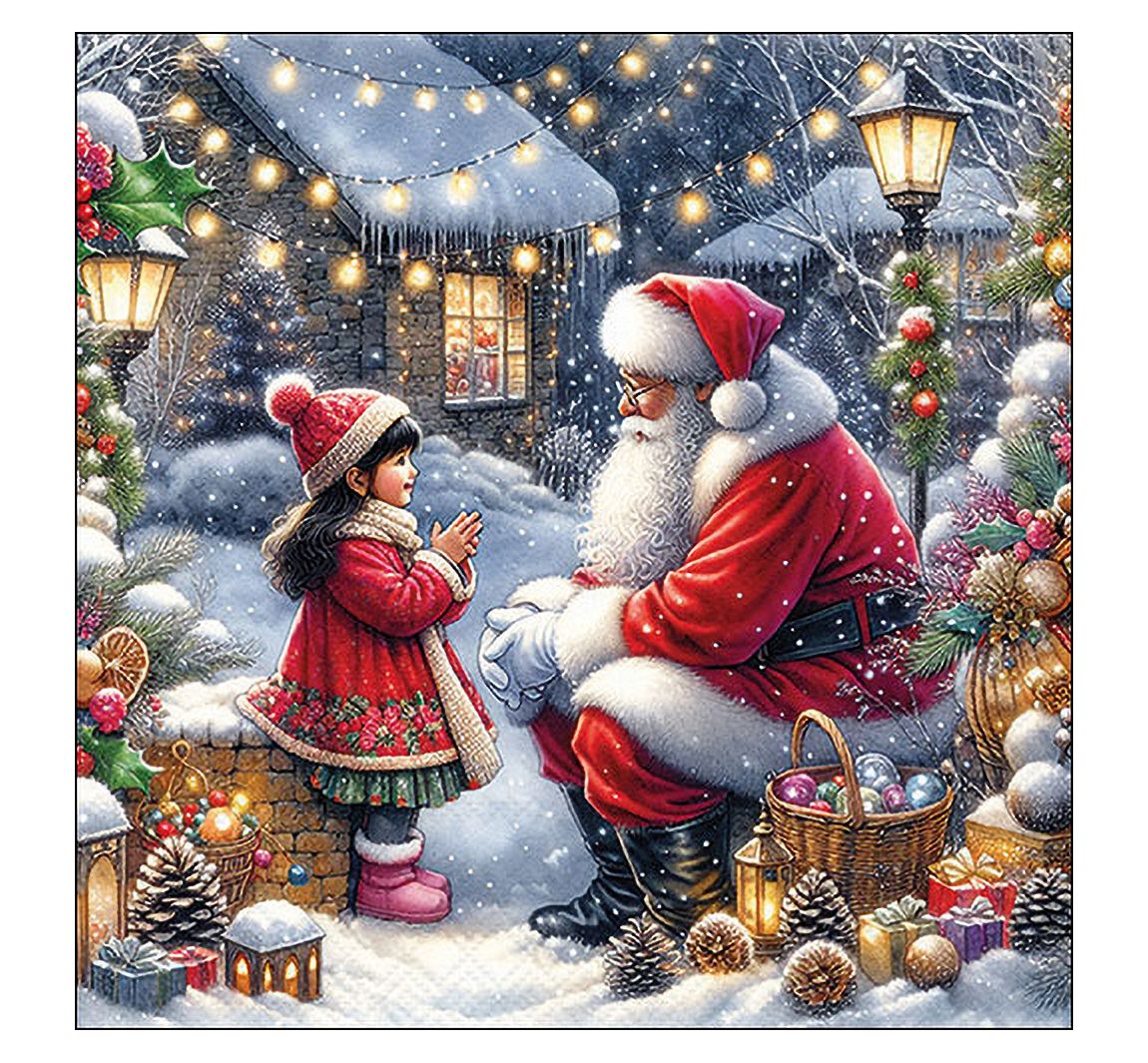Serviette 'Talking To Santa'