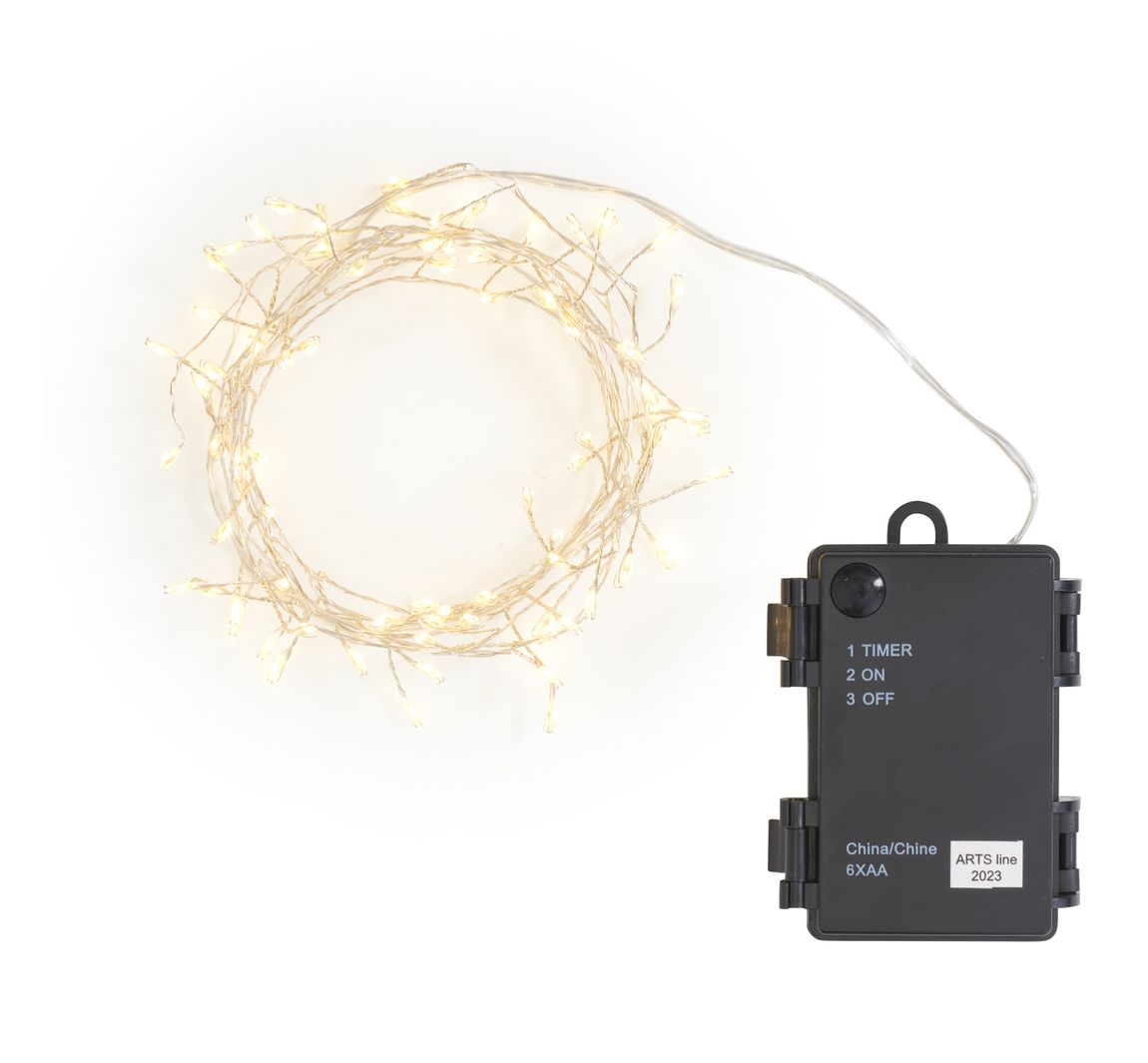 Outdoor LED-Lichterkette mit Timer 6/18Std., 80 LEDs