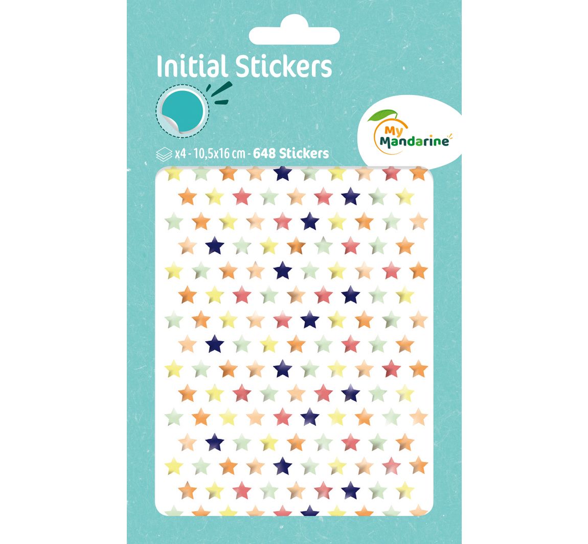Sticker 'Sterne', 648 Stück
