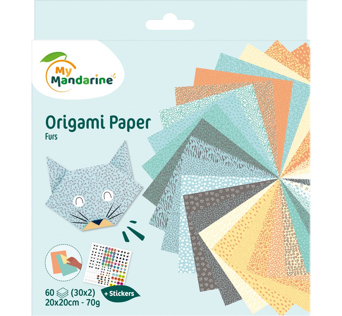 Faltpapier-Sortiment 'Tiere'