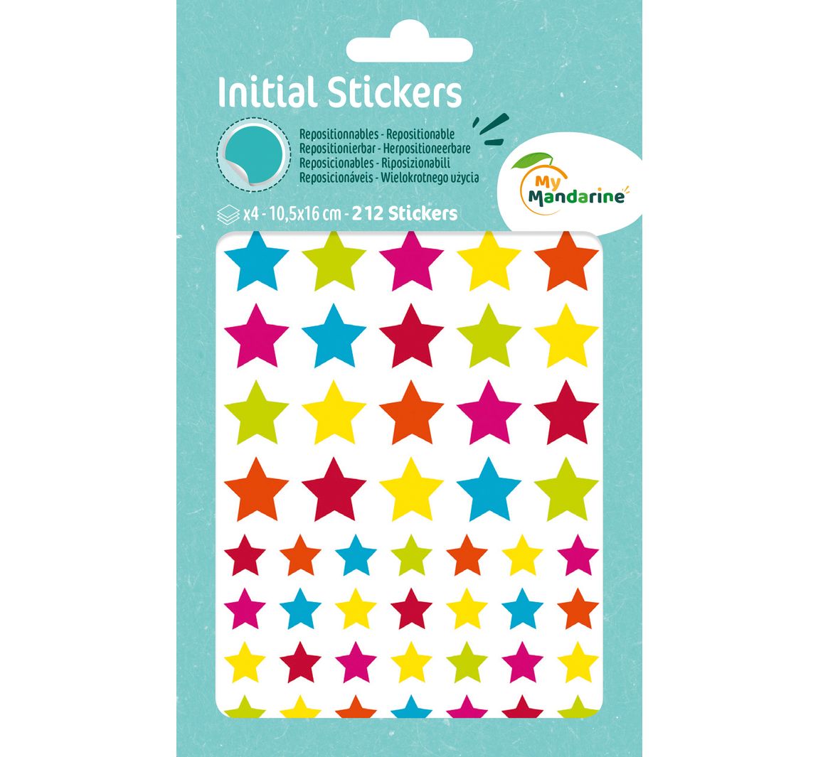 Sticker 'Sterne bunt'